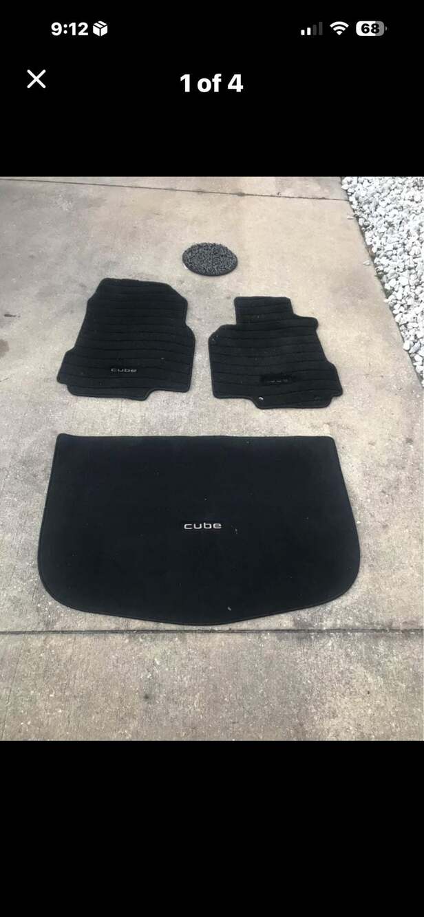 OEM Nissan Cube Carpet Floor Mats and Cargo Mat Set